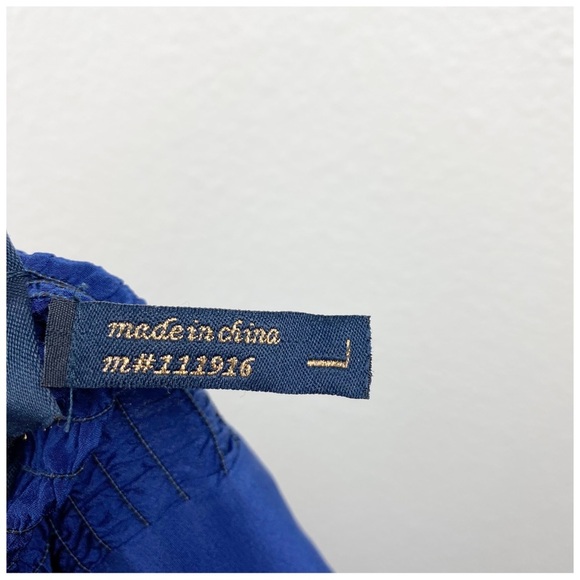 Yumi Kim Silk Blue Halter Wide Leg‎ Jumpsuit - Large - Picture 8 of 9